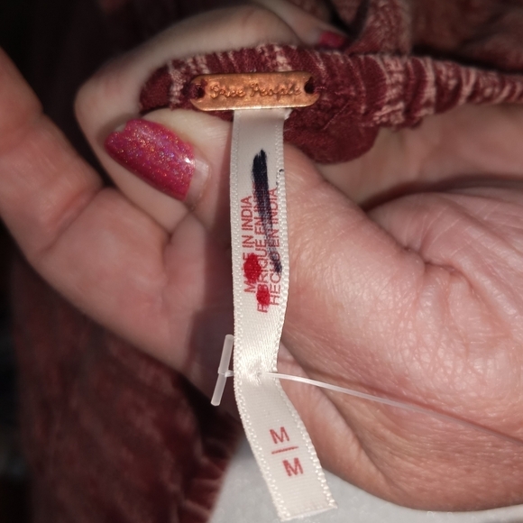 Free People Boho Mind Over Matter Midi Dress in Burnt Sienna Size Medium - Picture 13 of 16